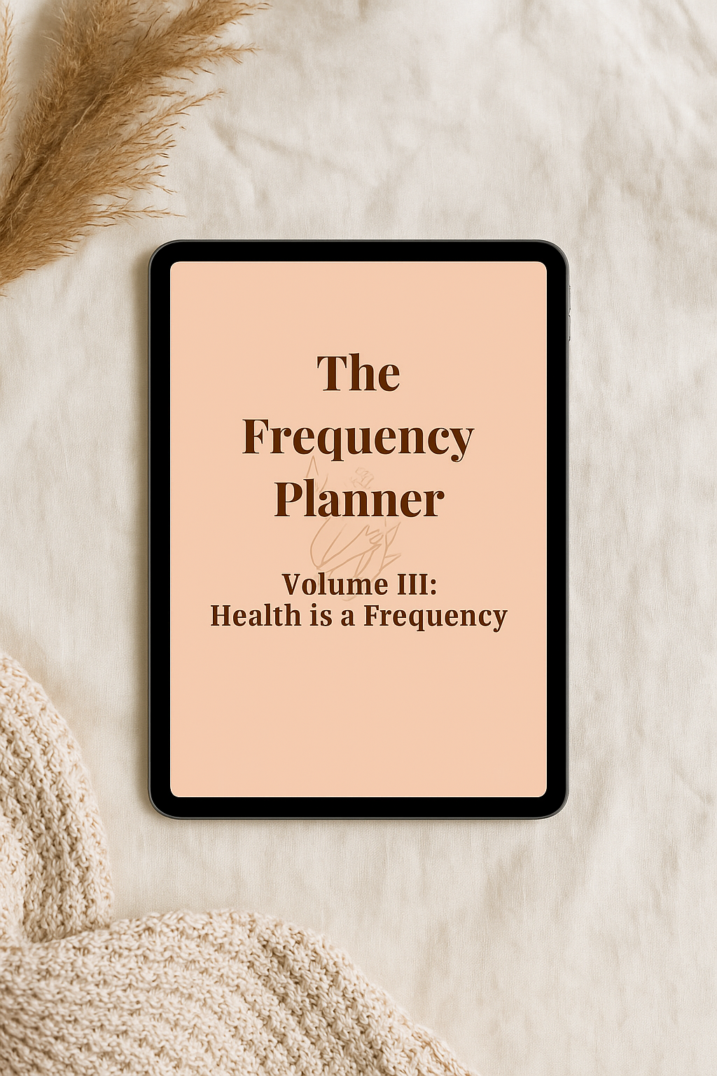 Health Is a Frequency digital planner preview
